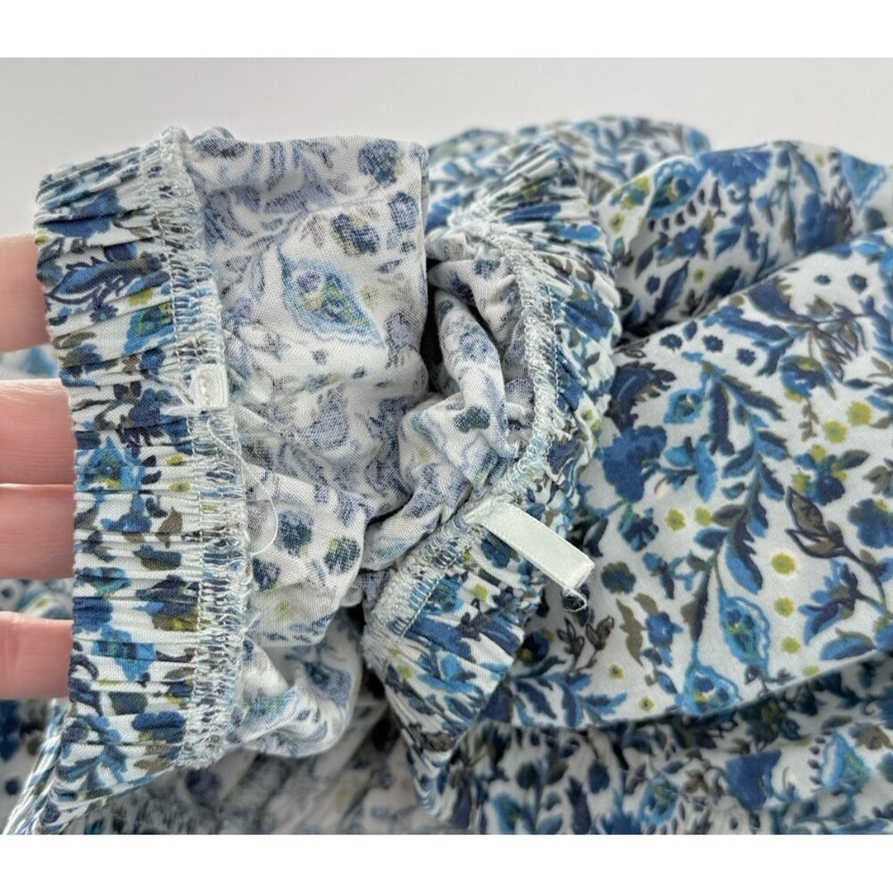 Wild Fable Off The Shoulder Floral Puff Sleeve Blue Mini Dress Sz S‎ Cottagecore - Picture 11 of 11